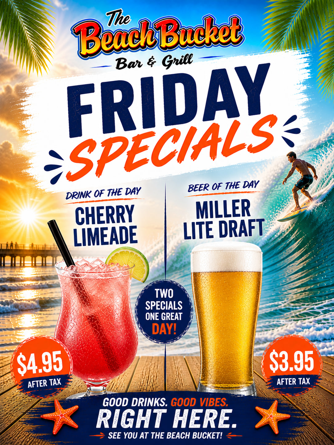 Friday themed daily promo card