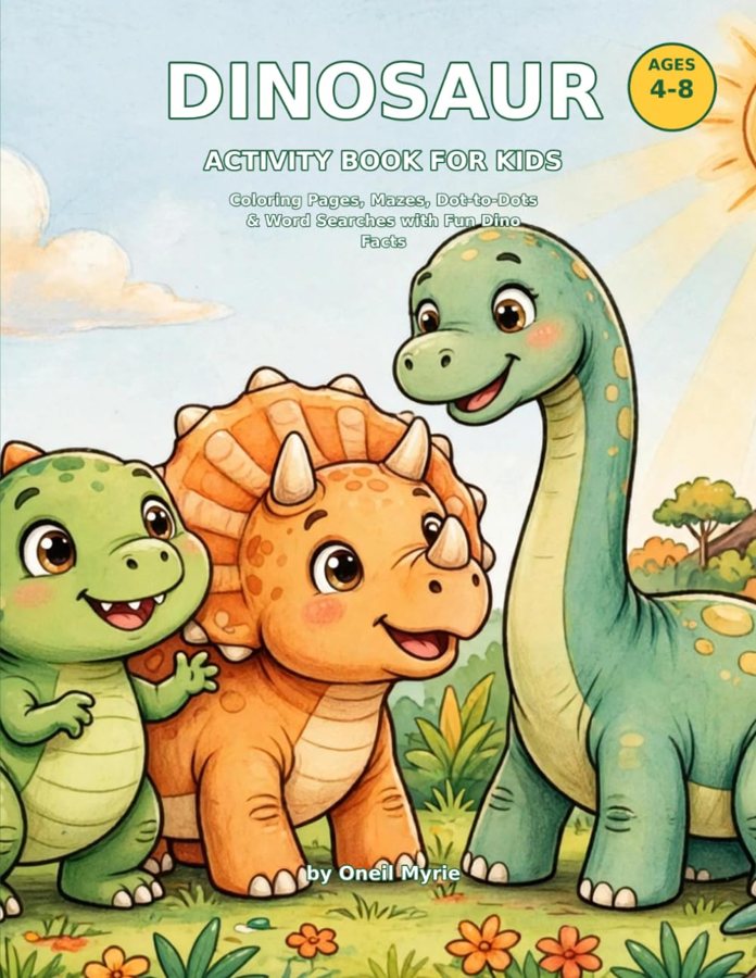 Dinosaur Activity Book coloring book cover