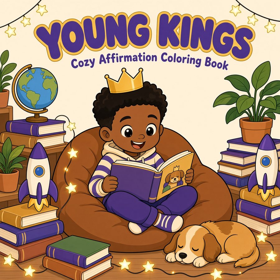 Young Kings coloring book cover